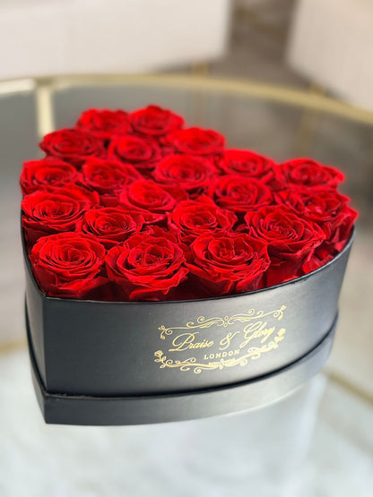 20 Red Heart Black Box