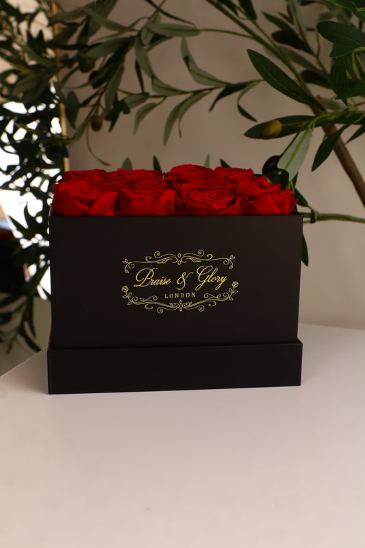 16 Red Square Black Box